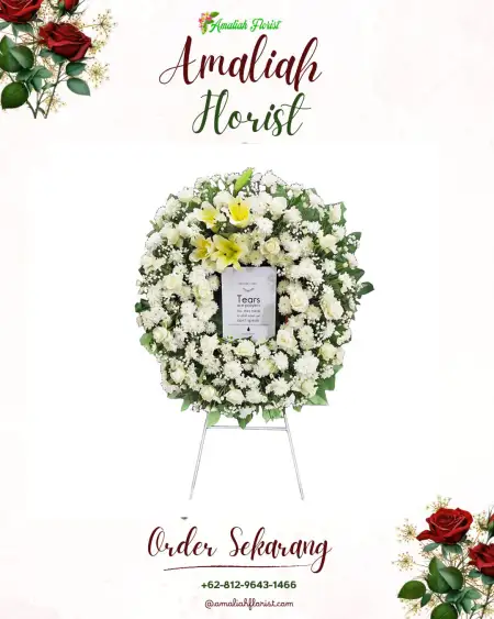 Krans Bunga Duka Pasar Sukadana